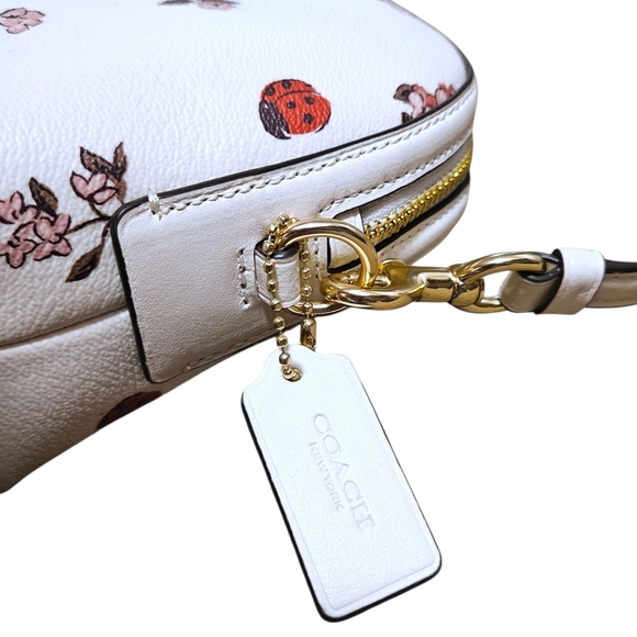 Coach Madison Crossbody Ladybug Floral Bag Chalk Multi CU273 Leather/Canvas NWT - Picture 5 of 16
